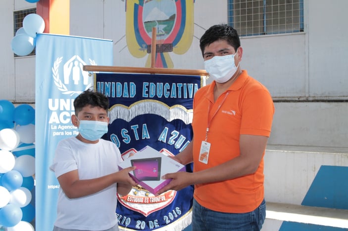 La conectividad es clave para la inclusión de niñas y niños migrantes