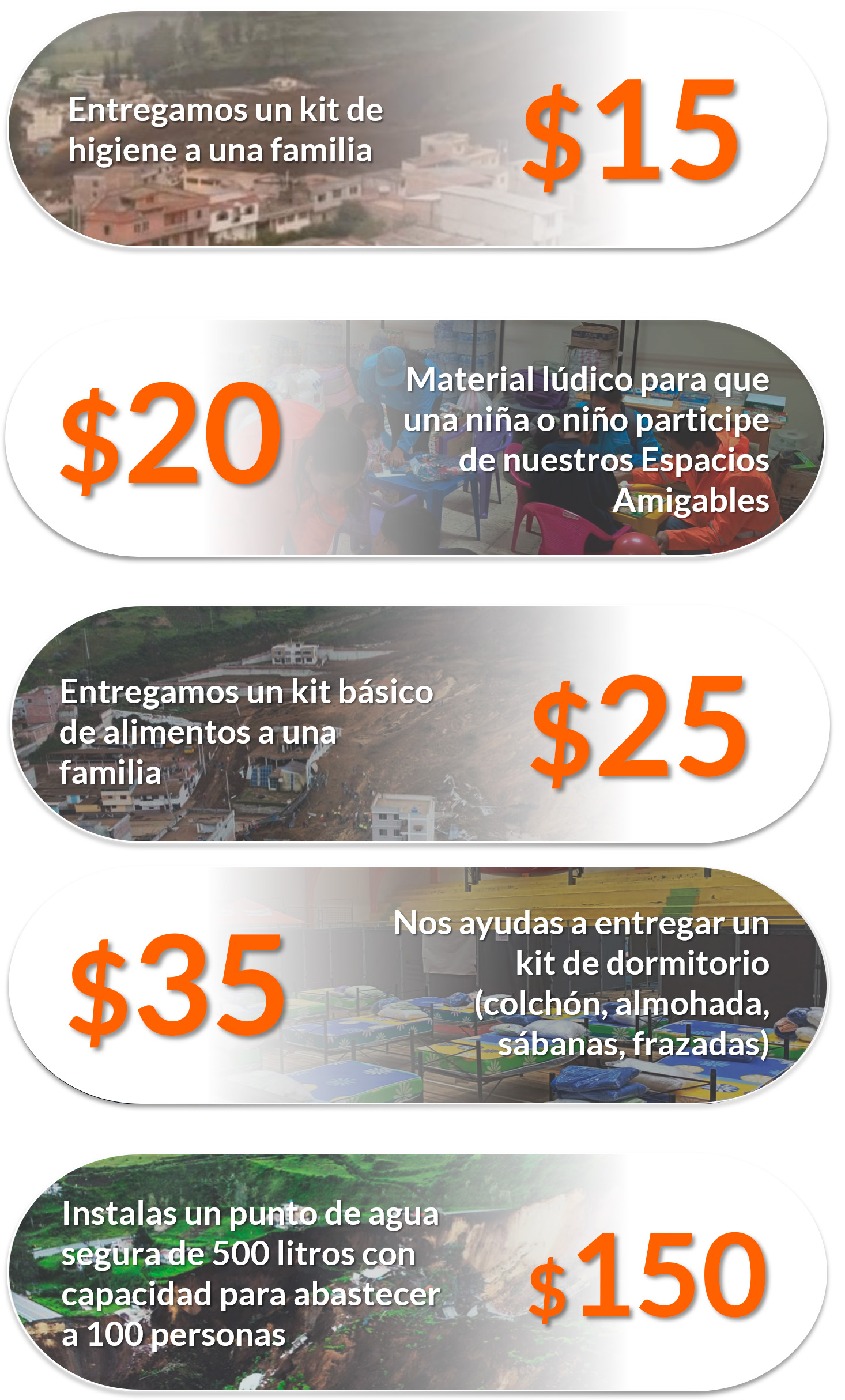 maneras de ayudar a Alausí