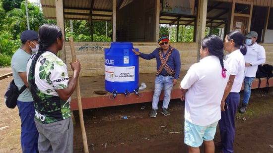 Instalacion de puntos de agua segura en Taisha_11zon